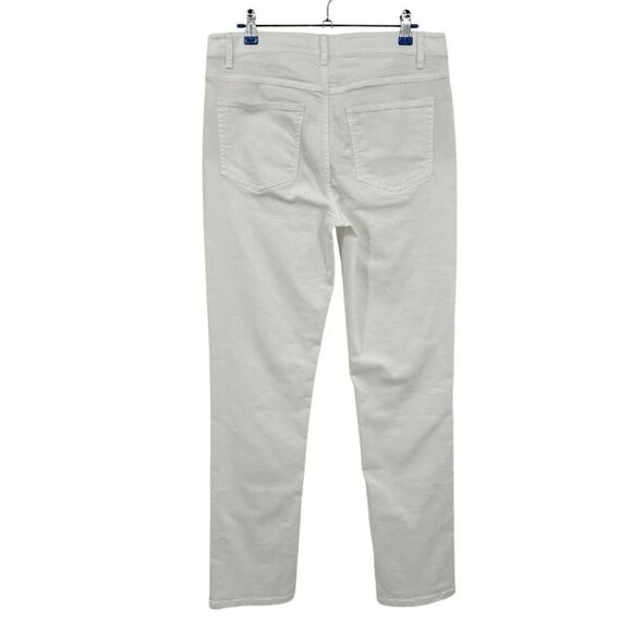 J Jill Smooth Fit Straight Leg Jean White Size 8 - Picture 3 of 5